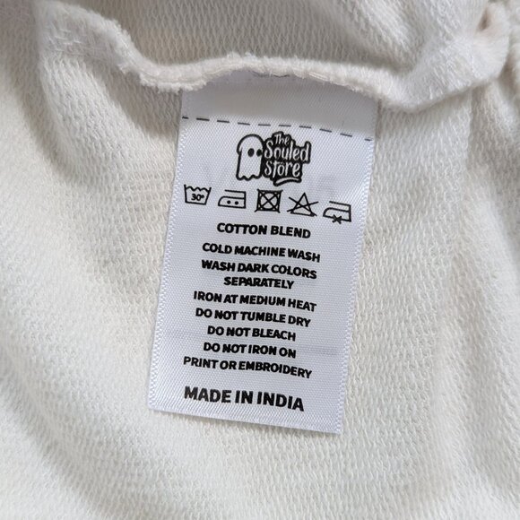 Snoopy Lightweight Men's Sweatshirt Size Small White - Picture 8 of 8